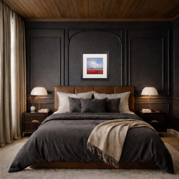 The Path To Love by Allan Morgan, original painting, in room