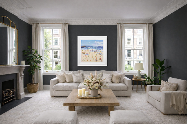 Brighton Pier II by Paola Cassais, original painting, in room
