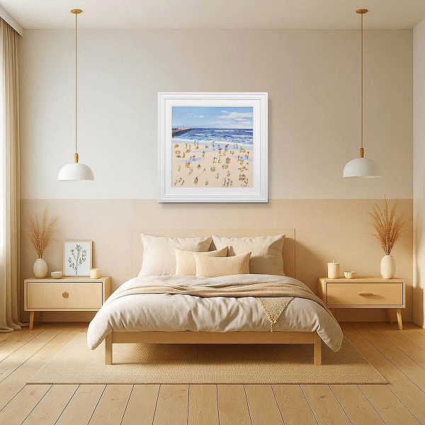 Brighton Pier II by Paola Cassais, original painting, in room