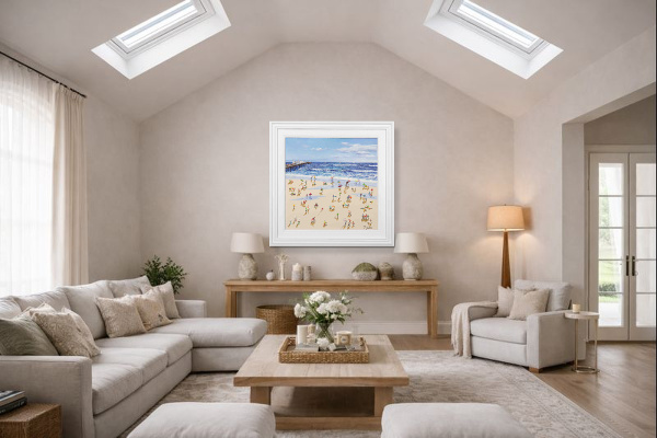 Brighton Pier II by Paola Cassais, original painting, in room