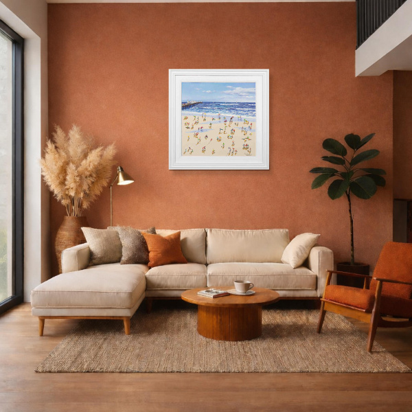 Brighton Pier II by Paola Cassais, original painting, in room