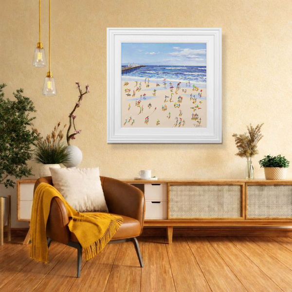 Brighton Pier II by Paola Cassais, original painting, in room