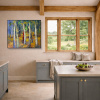 Forest Magic by Sara Malfer, original painting, in room