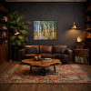 Forest Magic by Sara Malfer, original painting, in room