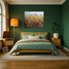 Summer Dreams by Sara Malfer, original painting, in room