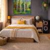 Forest Magic II by Sara Malfer, original painting, in room