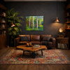 Forest Magic II by Sara Malfer, original painting, in room