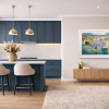Cool Breeze by Mario Malfer, original painting, in room
