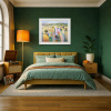Masterful Landscape by Mario Malfer, original painting, in room