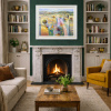 Masterful Landscape by Mario Malfer, original painting, in room