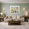 Masterful Landscape by Mario Malfer, original painting, in room