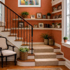 Masterful Landscape by Mario Malfer, original painting, in room