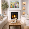 Masterful Landscape by Mario Malfer, original painting, in room