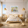 Masterful Landscape by Mario Malfer, original painting, in room