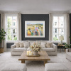 Masterful Landscape by Mario Malfer, original painting, in room