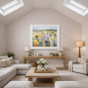 Masterful Landscape by Mario Malfer, original painting, in room