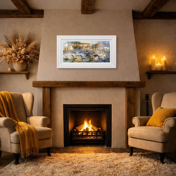 Rome by Veronika Benoni, original painting, in room