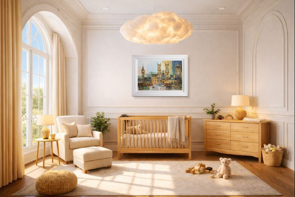 London Westminster by Veronika Benoni, original painting, in room