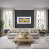 Amsterdam Lights by Veronika Benoni, original painting, in room