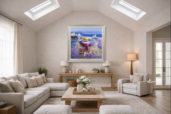 Symphony Of Colour by Fabio Constantino, original painting, in room