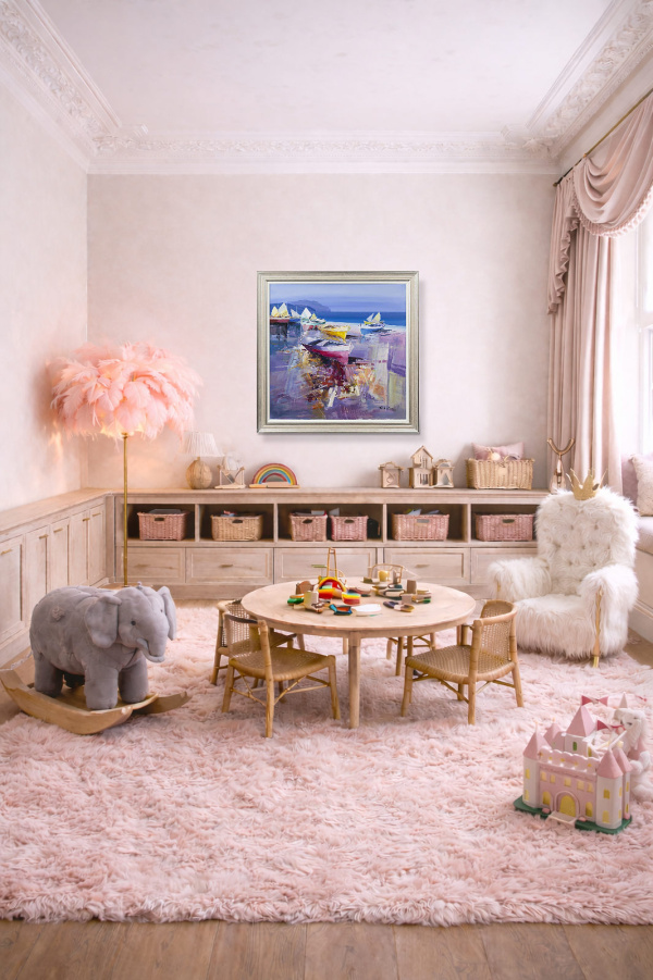 Symphony Of Colour by Fabio Constantino, original painting, in room
