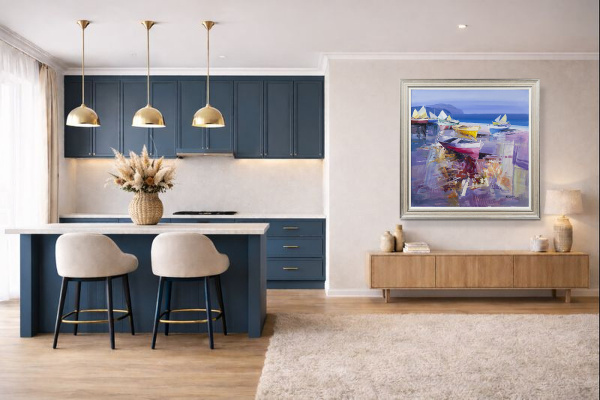 Symphony Of Colour by Fabio Constantino, original painting, in room