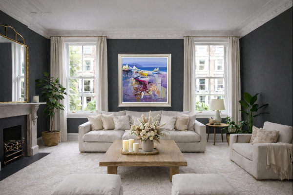 Symphony Of Colour by Fabio Constantino, original painting, in room