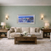 Harmony In Blue by Fabio Constantino, original painting, in room