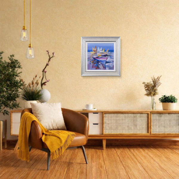 Sea Dreamers by Fabio Constantino, original painting, in room
