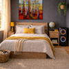 Playful Colours by Sara Malfer, original painting, in room