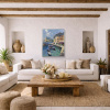 Southern Harbour, Italy by Frank Getty, original painting, in room