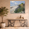 Beachside Walk by Frank Getty, original painting, in room