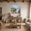 Pink Sands by Frank Getty, original painting, in room