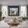 Pink Sands by Frank Getty, original painting, in room
