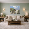 Pink Sands by Frank Getty, original painting, in room