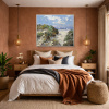 Pink Sands by Frank Getty, original painting, in room