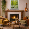 Freshness In The Forest by Gerhard Nesvadba, original painting, in room