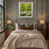 Freshness In The Forest by Gerhard Nesvadba, original painting, in room