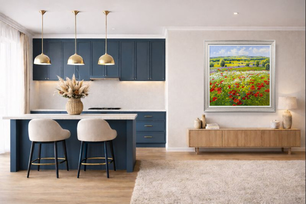 A Wonderful Summer by Gerhard Nesvadba, original painting, in room