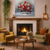 A Show Of Love II by Gerhard Nesvadba, original painting, in room
