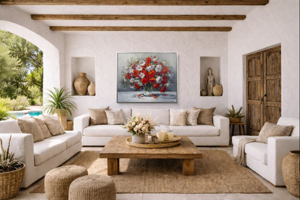 A Show Of Love II by Gerhard Nesvadba, original painting, in room
