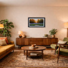 Campo De Lilas by Miguel Peidro, original painting, in room