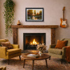 Paisaje En Dorados by Miguel Peidro, original painting, in room