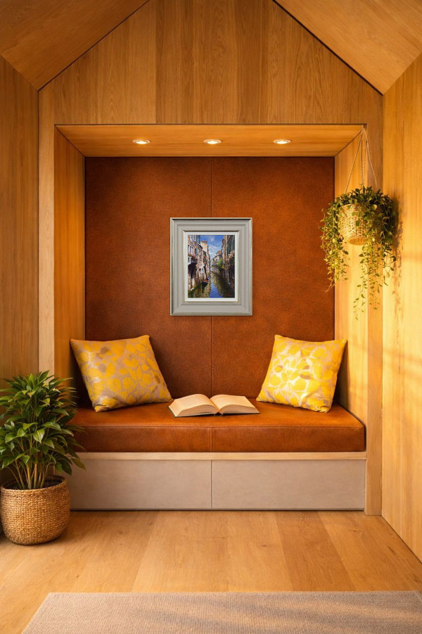 Beautiful Discovery by Raffaele Fiore, original painting, in room