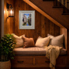 Beautiful Discovery by Raffaele Fiore, original painting, in room
