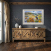 Treasured Landscape by Mario Malfer, original painting, in room