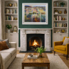 Dusk by Mario Malfer, original painting, in room