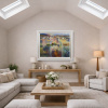 Dusk by Mario Malfer, original painting, in room