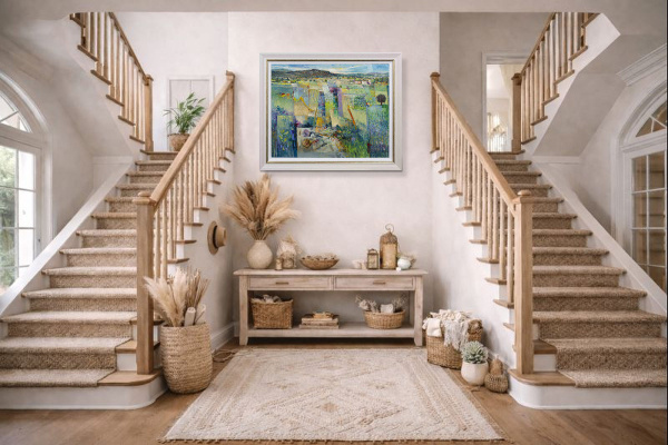 Drawing On Dreams by Mario Malfer, original painting, in room