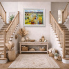 Sun-kissed Hills by Mario Malfer, original painting, in room